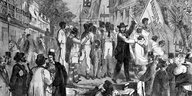 Sklavenmarkt in den USA 1860
